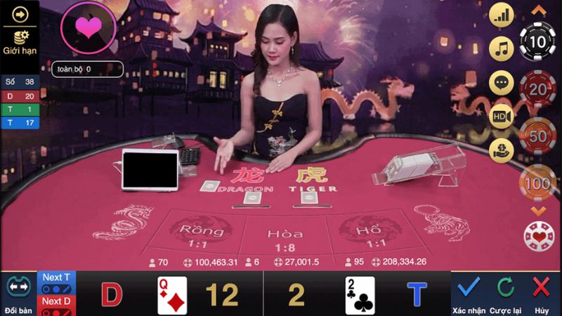 Các thao tác chơi game Rồng Hổ 789win